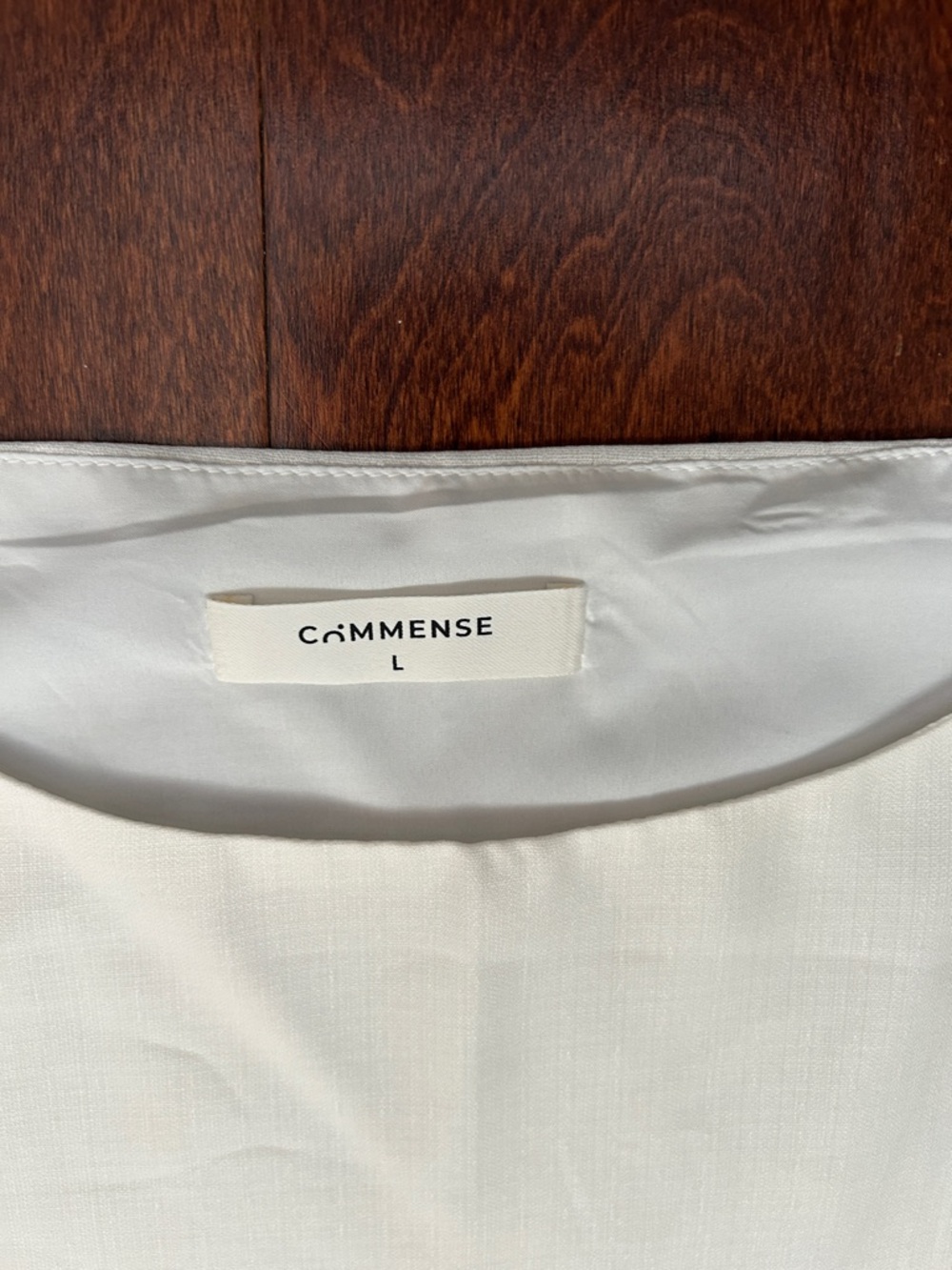 Commense Cream Mini Dress with Tan Floral Border - Picture 10 of 12
